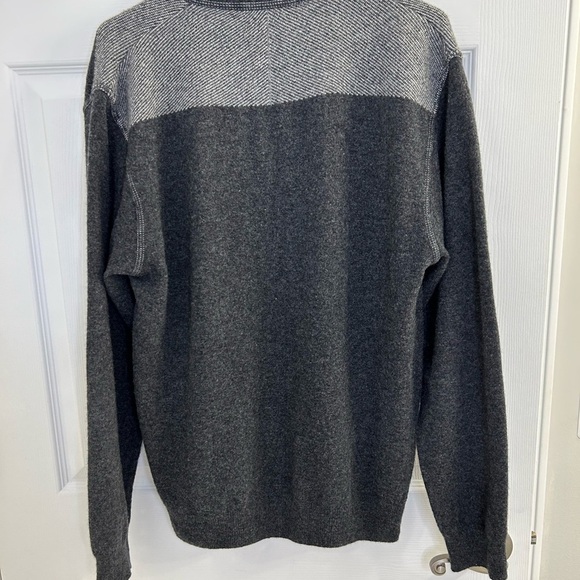 daniele blasi men’s gray button down sweater made in Italy 80% wool size L - Picture 11 of 11